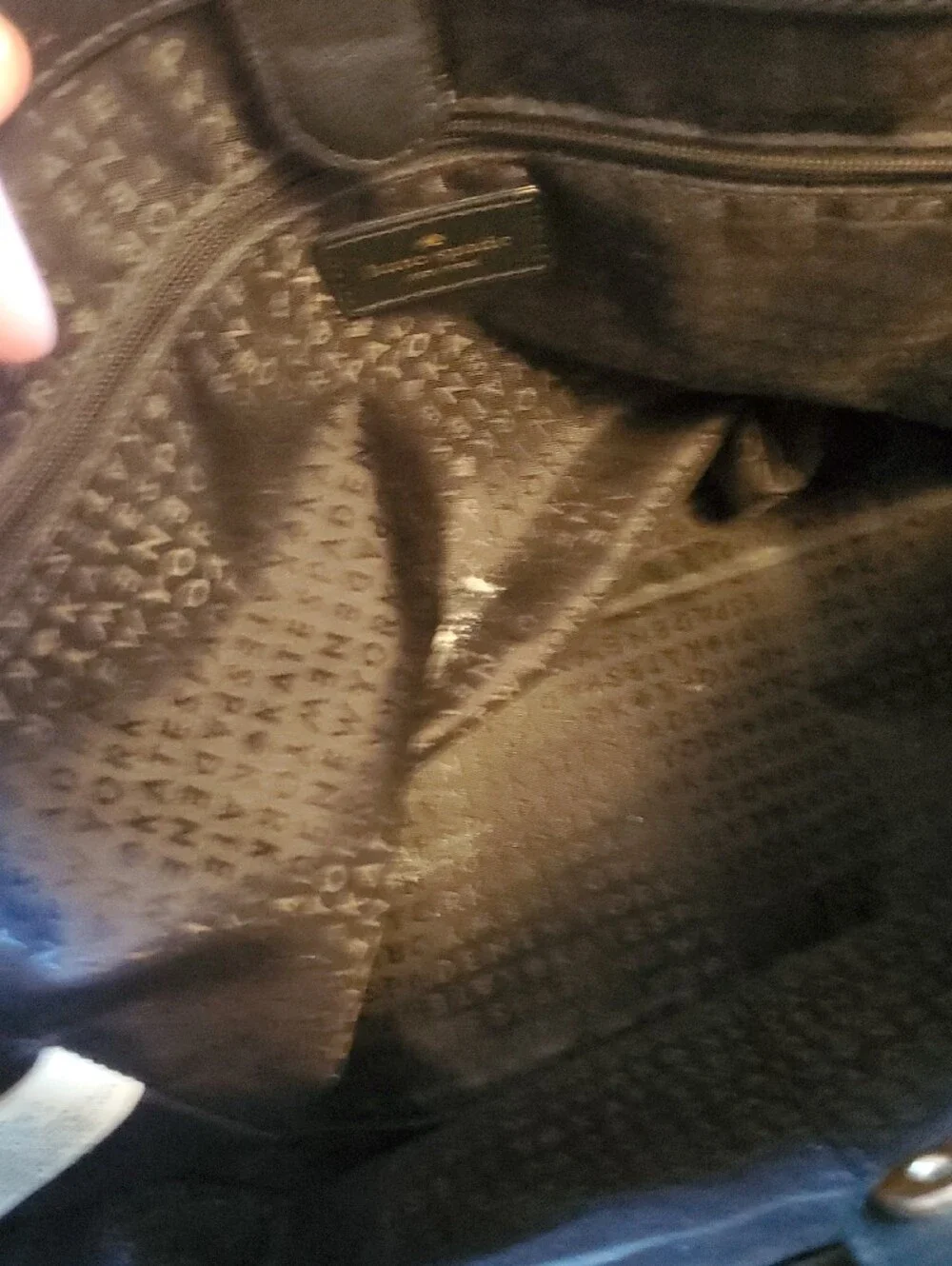 kate spade Black Saffiano Leather Crossbody Tote with Gold Hardware
